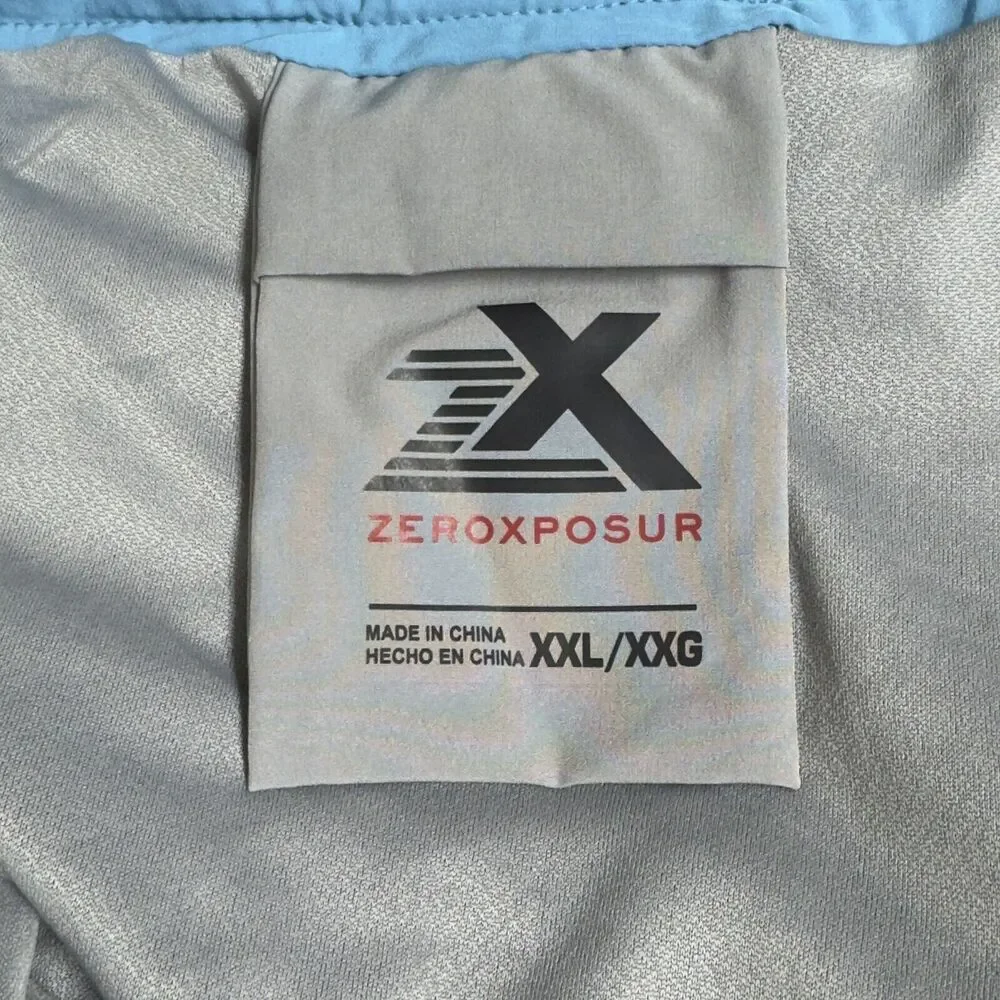 ZeroXposur Men's UPF 50+ Quick Dry Swim Trunks Navy Ibiza Size XXL - Picture 5 of 8